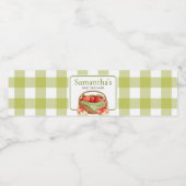 De appel van ons oog Baby shower Waterfles Etiket (Enkel label)