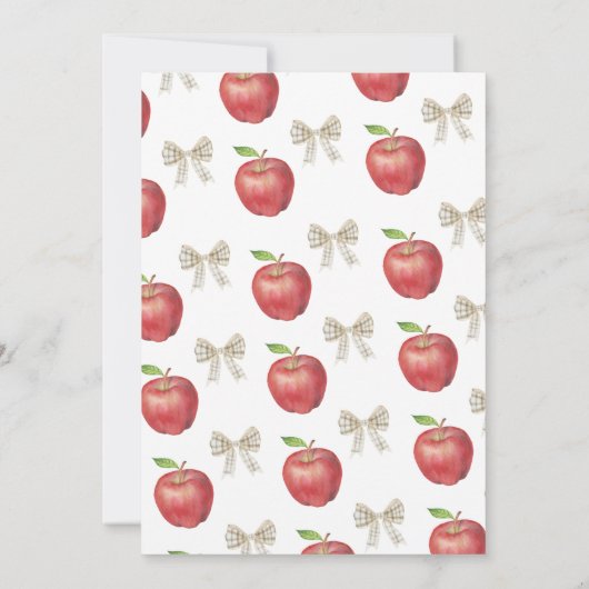 De appel van ons oog eerste verjaardag kaart (Achterkant)