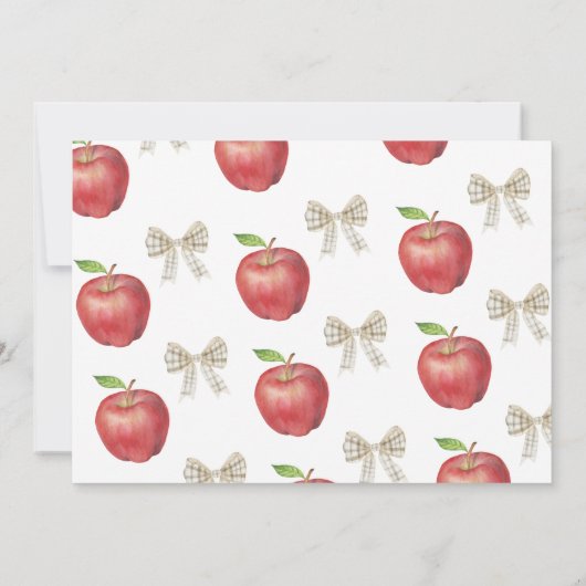 De appel van ons oog eerste verjaardag kaart (Achterkant)