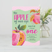 De appel van ons oog' grillige 1e verjaardag kaart (Staand voorkant)