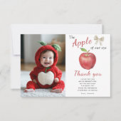 De appel van ons oog Kids verjaardagsfeestje bedan Bedankkaart (Voorkant)