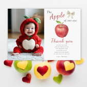 De appel van ons oog Kids verjaardagsfeestje bedan Bedankkaart