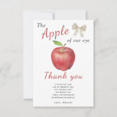 De appel van ons oog Kids verjaardagsfeestje bedan Bedankkaart (Voorkant)