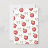 De appel van ons oog Kids verjaardagsfeestje bedan Bedankkaart (Achterkant)