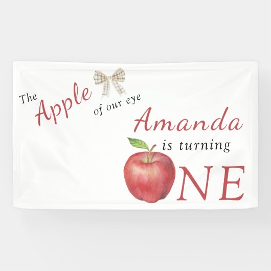 De Appel van ons oog Kinderverjaardagsfeestje Spandoek (Horizontaal)