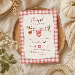 De Appel van Ons Oog Klerenlijn Baby Shower Kaart