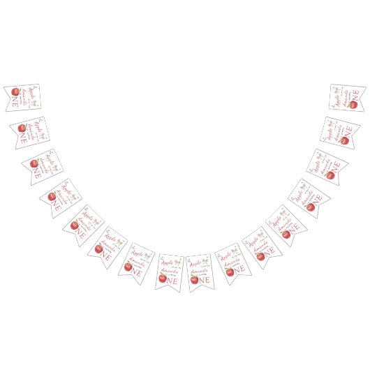 De appel van ons oog verjaardagsfeestje voor kinde vlaggetjes (Alle)