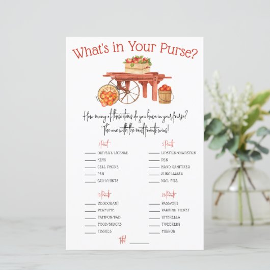 De appel van ons oog Wat zit er in je tas? Spel (Staand voorkant)