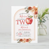 De appel van ons oog wordt Twee Herfst Verjaardag Kaart (Staand voorkant)