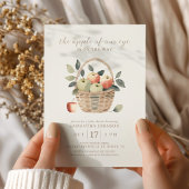 De appel van onze Eye Autumn Baby shower Invitatio Kaart