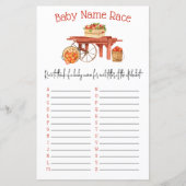 De appel van onze Eye Baby Naam Race Shower Game (Voorkant)