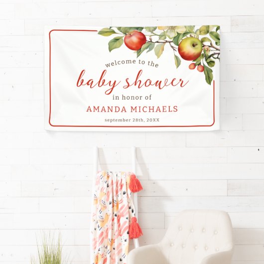 De appel van onze Eye Baby shower Banner (Insitu)