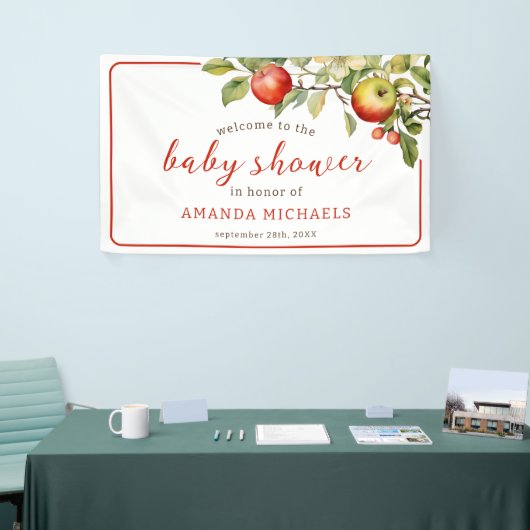 De appel van onze Eye Baby shower Banner (Beurs)