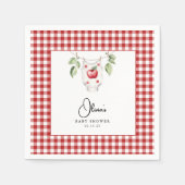 De appel van onze Eye Baby shower Cocktail servet (Voorkant)