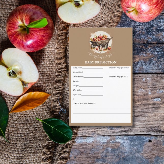 De appel van onze Eye Baby shower Predict spel (Creator heeft geüpload)