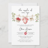 De appel van onze Eye Baby shower uitnodiging (Voorkant)