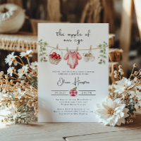 De appel van onze Eye Baby shower uitnodiging