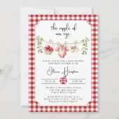 De appel van onze Eye Baby shower uitnodiging (Voorkant)