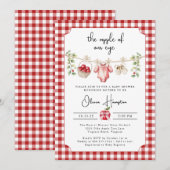 De appel van onze Eye Baby shower uitnodiging (Voorkant / Achterkant)