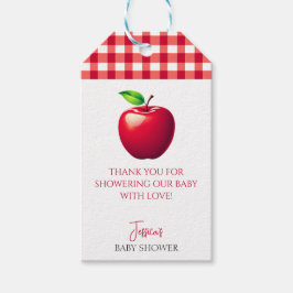 De appel van onze Eye Herfst Baby shower Cadeaulabel