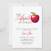 De appel van onze Eye Herfst Baby shower Kaart (Voorkant)