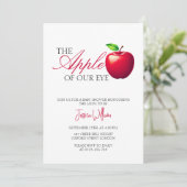 De appel van onze Eye Herfst Baby shower Kaart (Staand voorkant)