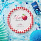 De appel van onze Eye Herfst Baby shower Papieren Bordje (Feest)