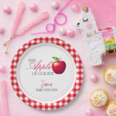 De appel van onze Eye Herfst Baby shower Papieren Bordje (Feest)