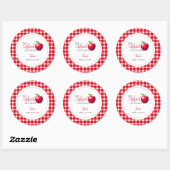 De appel van onze Eye Herfst Baby shower Ronde Sticker (Vel)