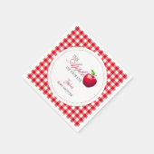 De appel van onze Eye Herfst Baby shower Servet (Hoek)