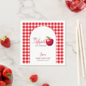 De appel van onze Eye Herfst Baby shower Servet (Insitu)