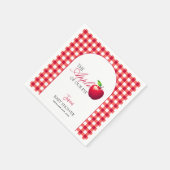 De appel van onze Eye Herfst Baby shower Servet (Hoek)