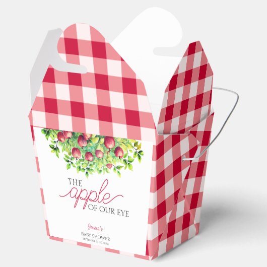 De appel van onze Eye Thanksgiving Baby shower Bedankdoosjes (Geopend)