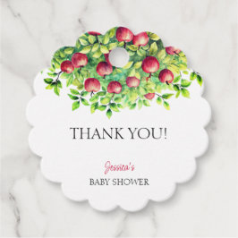 De appel van onze Eye Thanksgiving Baby shower Bedankjes Labels