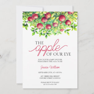 De appel van onze Eye Thanksgiving Baby shower Kaart