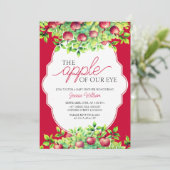 De appel van onze Eye Thanksgiving Baby shower Kaart (Staand voorkant)