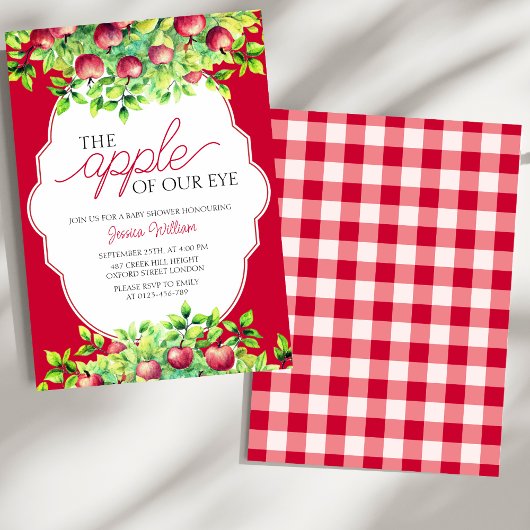 De appel van onze Eye Thanksgiving Baby shower Kaart