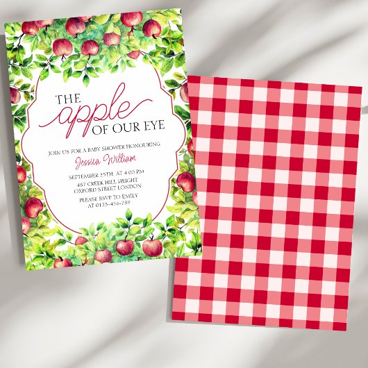 De appel van onze Eye Thanksgiving Baby shower Kaart