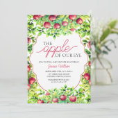 De appel van onze Eye Thanksgiving Baby shower Kaart (Staand voorkant)