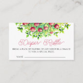 De appel van onze Eye Thanksgiving Luier Raffle Informatiekaartje (Voorkant)