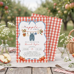 De Appel van onze Ogen Herfst Jongens Baby Shower Kaart