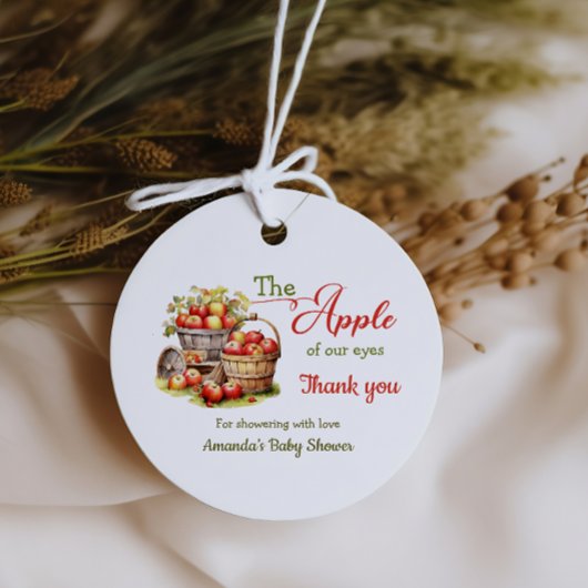 De appel van onze ogen Herfst Oogst Baby shower Bedankjes Labels