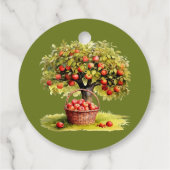 De appel van onze ogen Herfst Oogst Baby shower Bedankjes Labels (Achterkant)