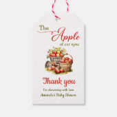 De appel van onze ogen Herfst Oogst Baby shower Cadeaulabel (Voorkant)