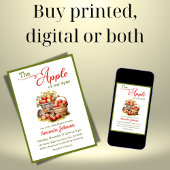 De appel van onze ogen Herfst Oogst Baby shower Kaart