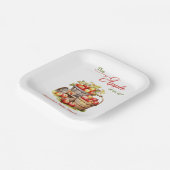 De appel van onze ogen Herfst Oogst Baby shower Papieren Bordje (Gebogen)