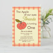 De appel van onze ogen schattige rode appel kaart (Staand voorkant)