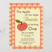 De appel van onze ogen schattige rode appel kaart (Voorkant / Achterkant)