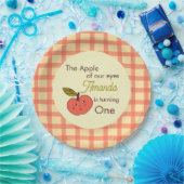 De appel van onze ogen schattige rode appel papieren bordje (Feest)