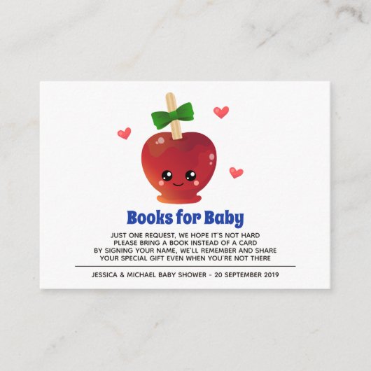 De appel van onze ogen voor Baby Informatiekaartje (Voorkant)